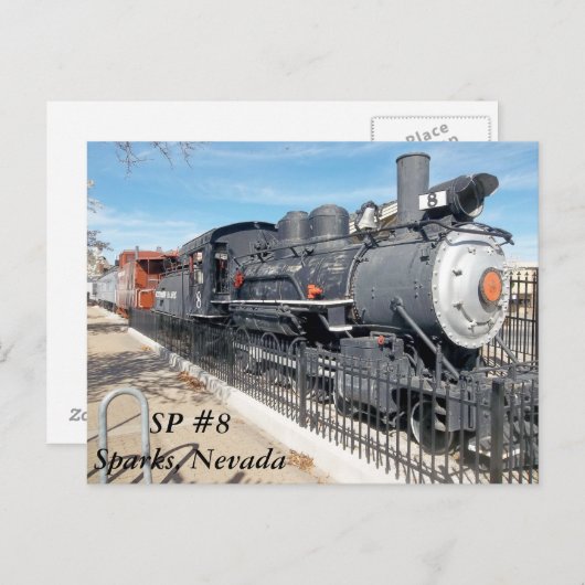 Carte Postale Pacifique Sud #8 Sparks Nevada (Devant / Derrière)
