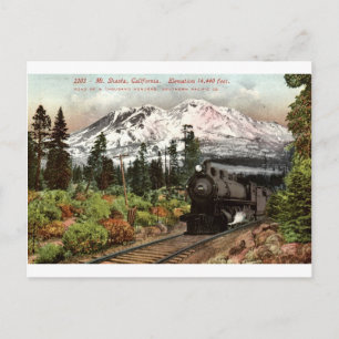 Carte Postale Pacifique Sud Mt. Shasta 1912 Vintage
