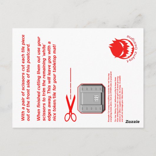 Carte Postale Pack de fret militaire #1 (Dos)