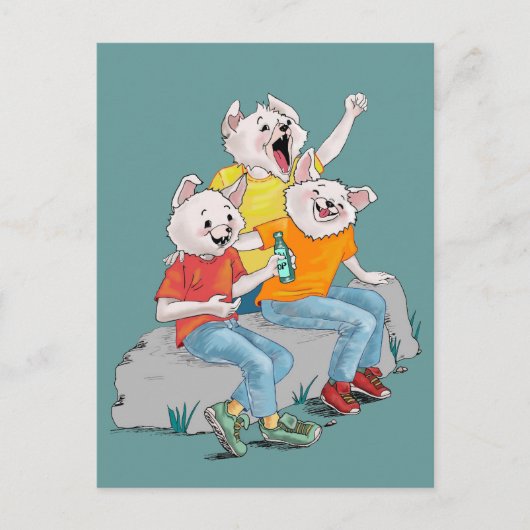 Carte Postale Pack de marionnettes (Devant)