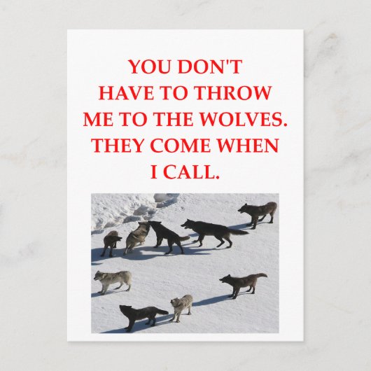 Carte Postale pack loup (Devant)