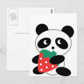 Carte Postale Pack soirée Cute Panda (Devant / Derrière)