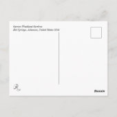 Carte Postale Pacock (Dos)