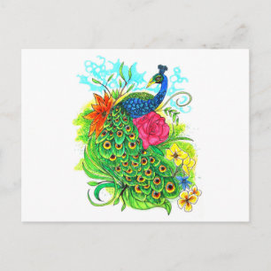 Carte Postale Pacock