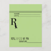 Carte Postale Pad Rx Prescription - Écrivez Votre Propre Prescri (Devant)