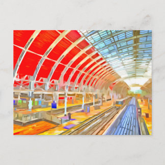 Carte postale Paddington Station London Pop Art