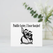 Carte Postale Paddle plus vite j'entends Banjos (Debout devant)