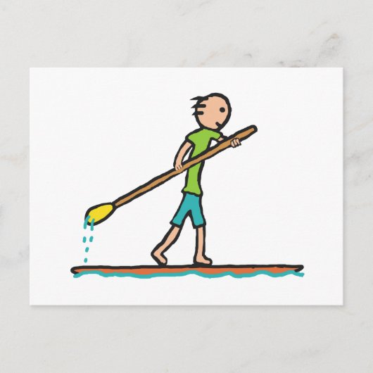 Carte Postale Paddleboard supérieur (Devant)