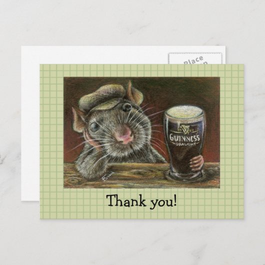 Carte Postale Paddy le rat (Devant / Derrière)