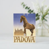 Carte Postale Padoue Italie Poster Vintage voyage restauré (Debout devant)