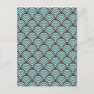 Carte Postale padrão em forma geometrica