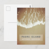 Carte Postale Padre Island National Seashore Ocean Waves Beach (Devant / Derrière)