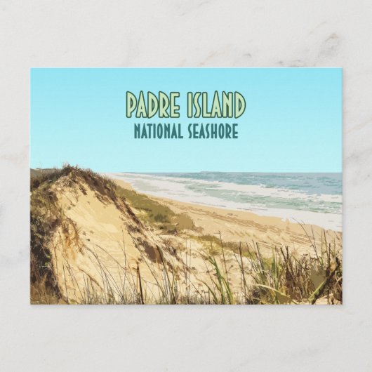 Carte Postale Padre Island National Seashore Texas (Devant)