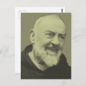 Carte Postale Padre Pio de Pietrelcina (Devant / Derrière)