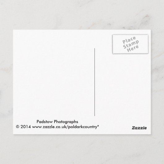 Carte Postale Padstow Cornwall Angleterre (Dos)