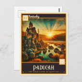 Carte Postale Paducah, Kentucky | VINTAGE (Devant / Derrière)