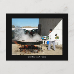 Carte postale Paella espagnole géante