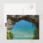 Carte Postale Pagaie à Arch Rock (Devant / Derrière)