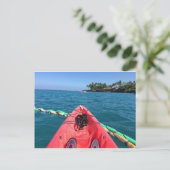 Carte Postale Pagaie en mer (Debout devant)