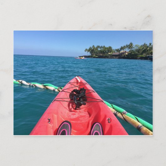 Carte Postale Pagaie en mer (Devant)