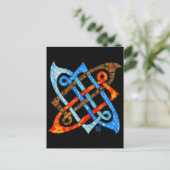 Carte Postale Pagan Celtic Knot Earth Air Fire Water Elements (Debout devant)
