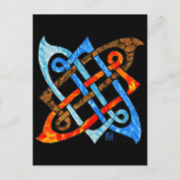 Pagan Celtic Knot Earth Air Fire Water Elements