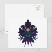 Carte Postale Pagan Green Man Triple Lune Wiccan Dieu (Devant / Derrière)