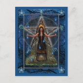 Carte Postale Pagan Postcard - Spellweaver Witch 'Blue ~ Water' (Devant)