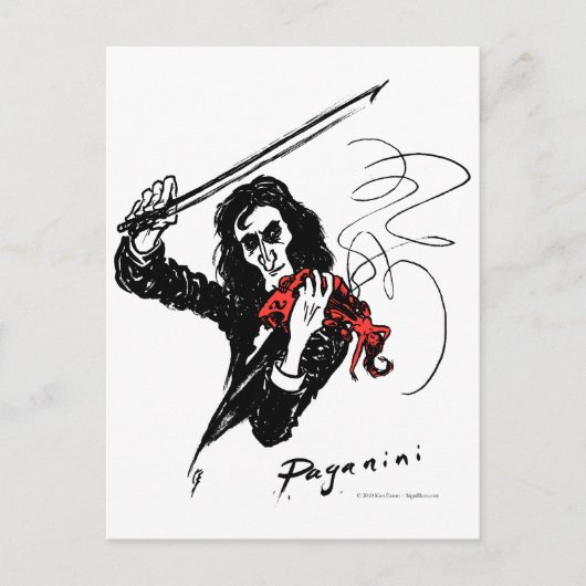 Carte Postale Paganini color3 b&w&red 300dpi (Devant)
