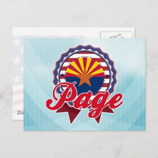 Carte Postale Page, AZ (Devant / Derrière)