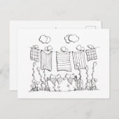 Carte postale Page de couleur (Devant / Derrière)