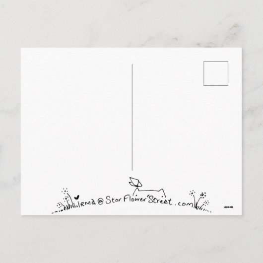 Carte postale Page de couleur (Dos)