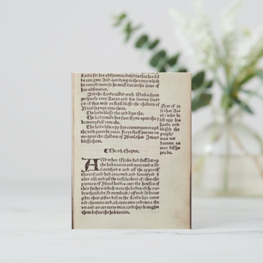 Carte Postale Page de texte Ancien Testament (Debout devant)