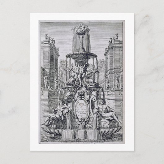 Carte Postale Page de titre de 'Fontaine et jets d'eau dans l'It (Devant)