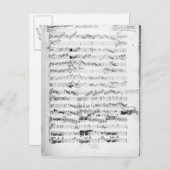 Carte Postale Page d'ouverture de la partition des Paladins (Devant / Derrière)