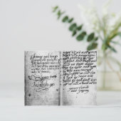 Carte Postale Page du manuscrit (Debout devant)