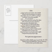 Carte Postale Page of Greek Epigrammes par Angelo Poliziano, 149 (Devant / Derrière)