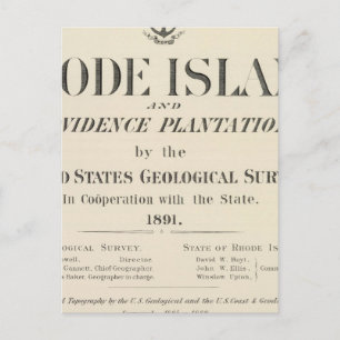 Carte Postale Page titre atlas de l'île Rhode