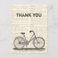Page vintage de dictionnaire de brun de bicyclette