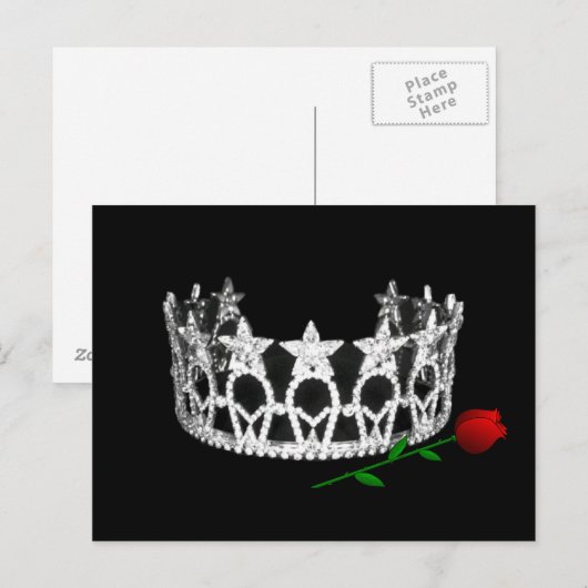 Carte postale Pageant Crown (Devant / Derrière)