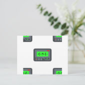 Carte Postale pager émoji (Debout devant)