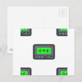 Carte Postale pager émoji (Devant / Derrière)