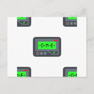 Carte Postale pager émoji