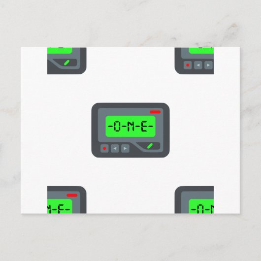 Carte Postale pager émoji (Devant)