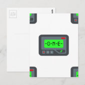 Carte Postale pager émoji (Devant / Derrière)