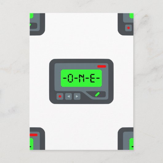 Carte Postale pager émoji (Devant)