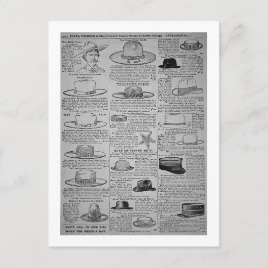 Carte Postale Pages from Sears, Roebuck of Chicago catalogue (Devant)