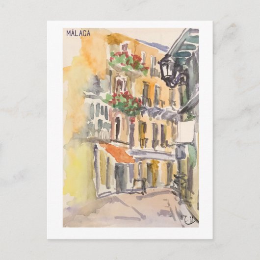 Carte Postale Pages Skethchbook. Málaga m33 (Devant)