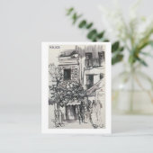 Carte Postale Pages Skethchbook. Malaga. Marques (Debout devant)