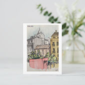 Carte Postale Pages Skethchbook. Malaga. Marques (Debout devant)